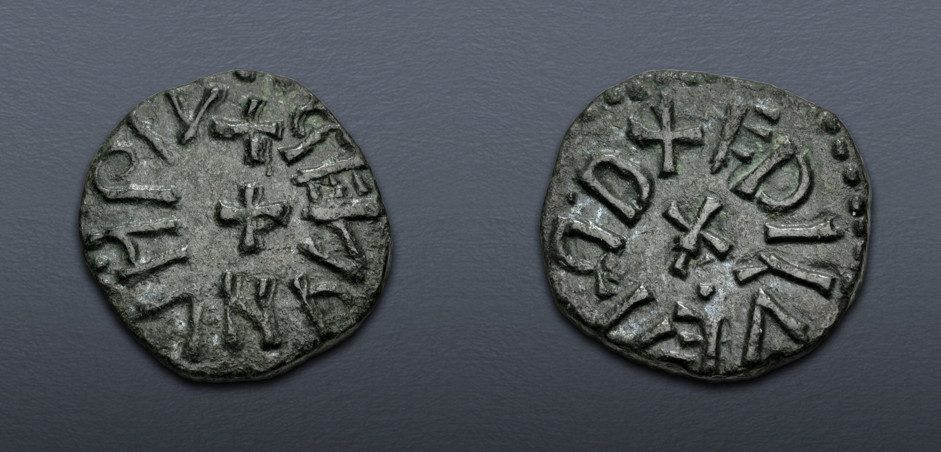 Irregular Styca Coin ANGLO-SAXON, Archbishops of York. Wigmund. 837-849/50. Æ Styca (13mm, 1 ...