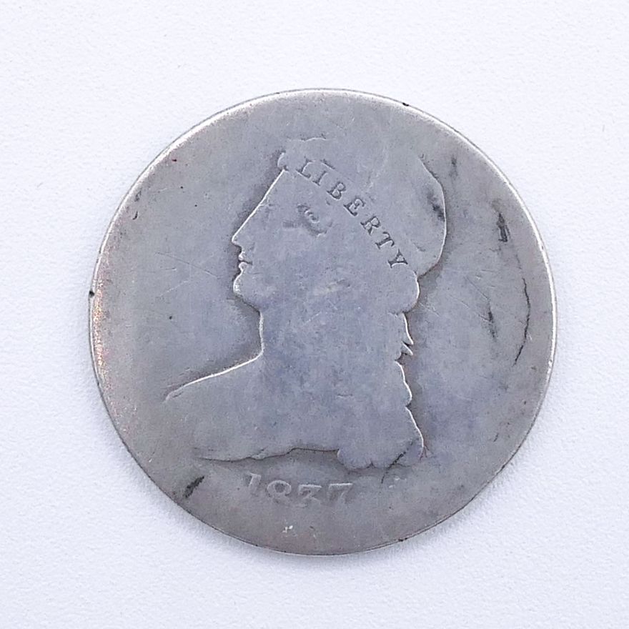 1837 US Capped Bust Silver Half Dollar