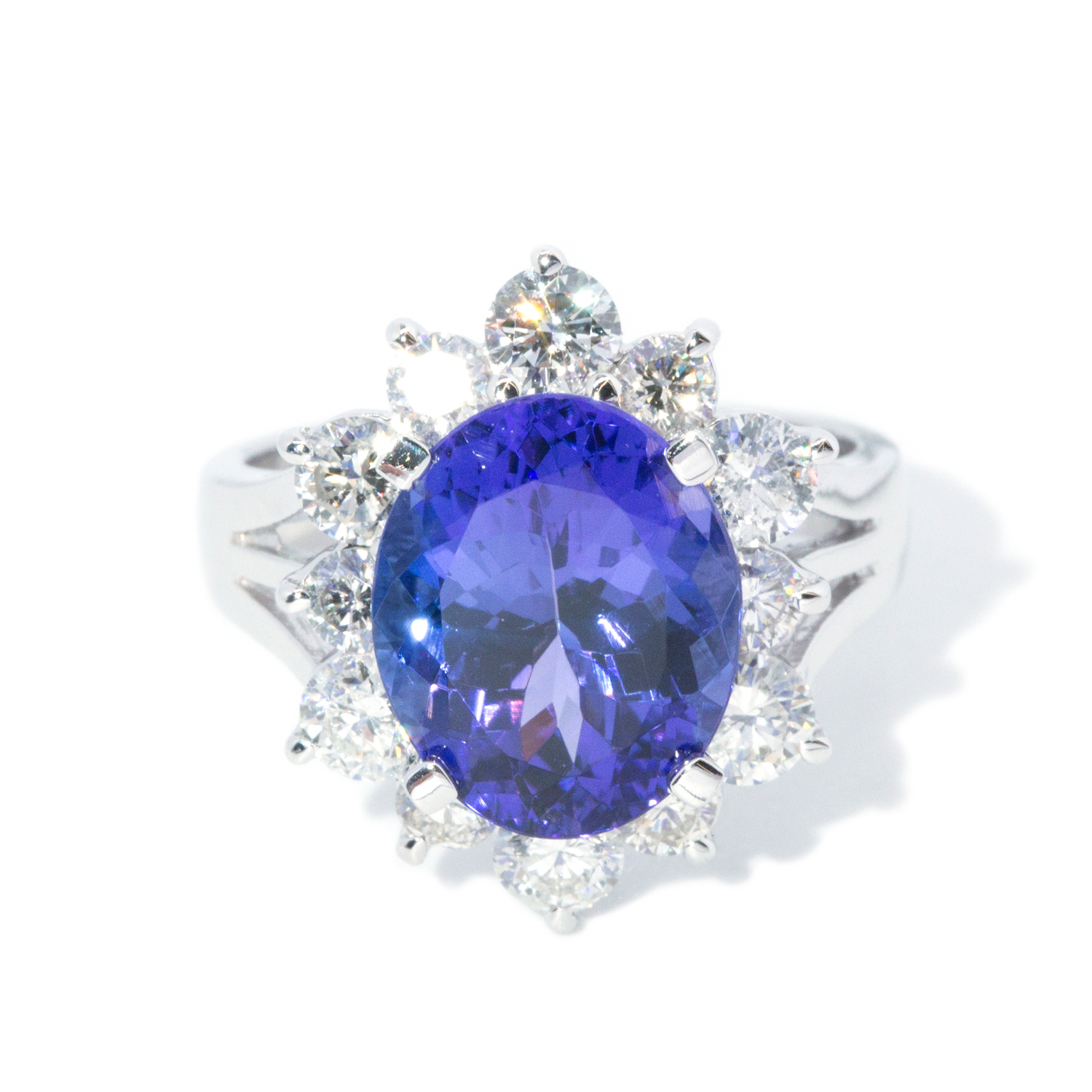 Tanzanite & 1.62ct Diamond Ring