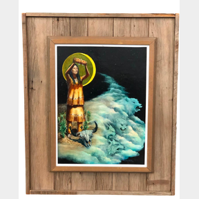 1977 Oil On Board Painting By Henry De Keukelaere