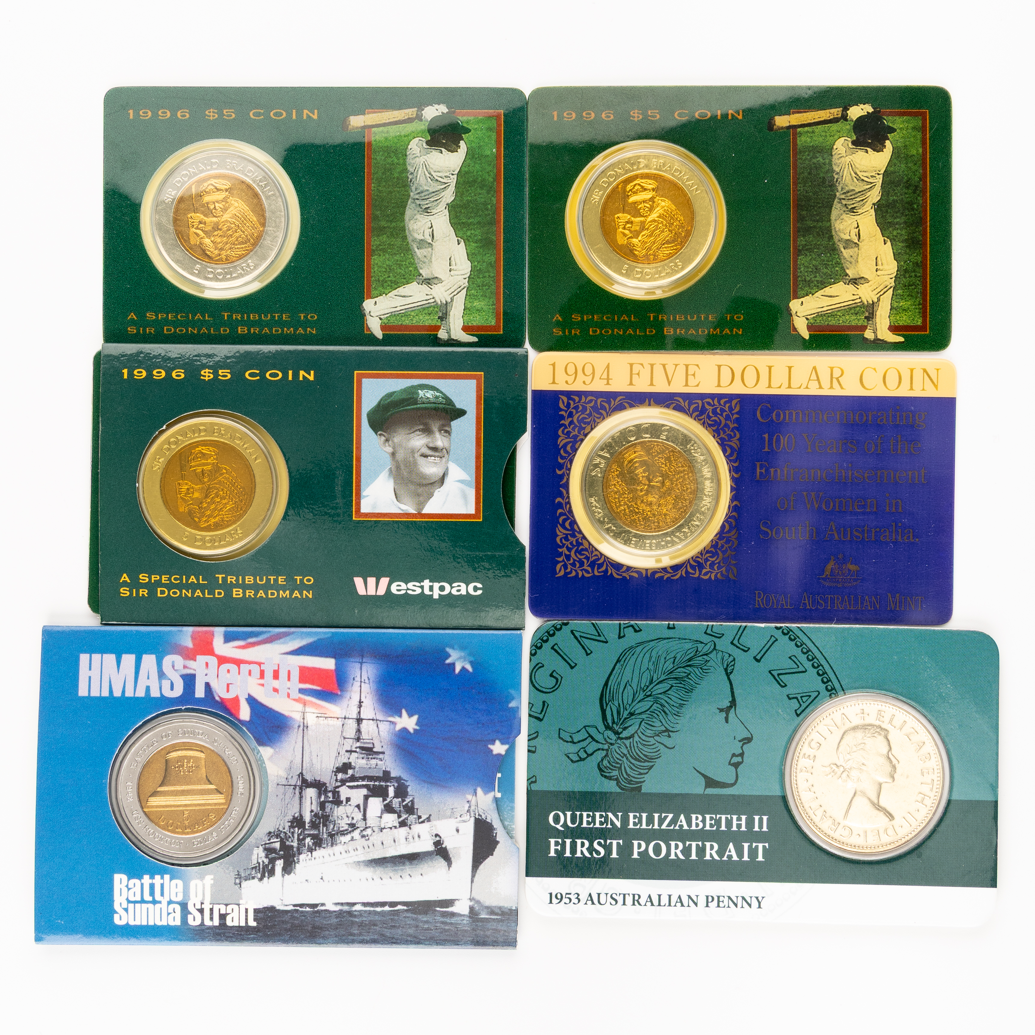 Elizabeth II, Miscellaneous, Penny - Five Dollars, 1953 - 2002, UNC