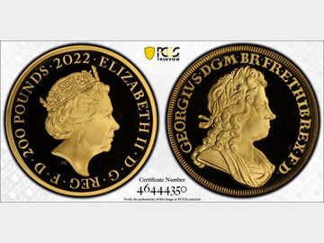2022 ELIZABETH II 'GEORGE I' GOLD 2oz PROOF 200 POUND COIN PR69 UCAM