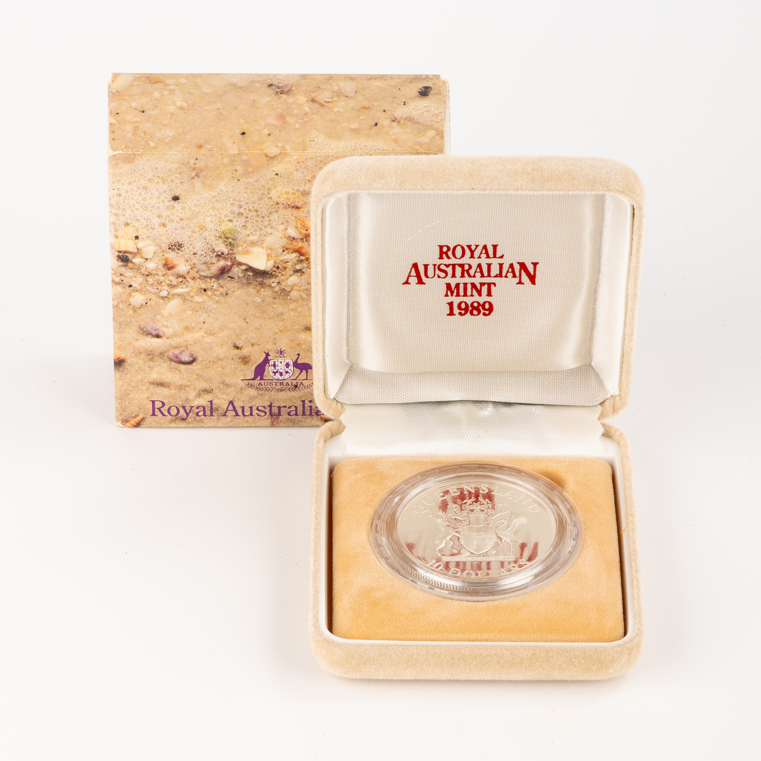 States Series - Queensland Silver Proof Coin, Ten Dollar, 1989, PCGS