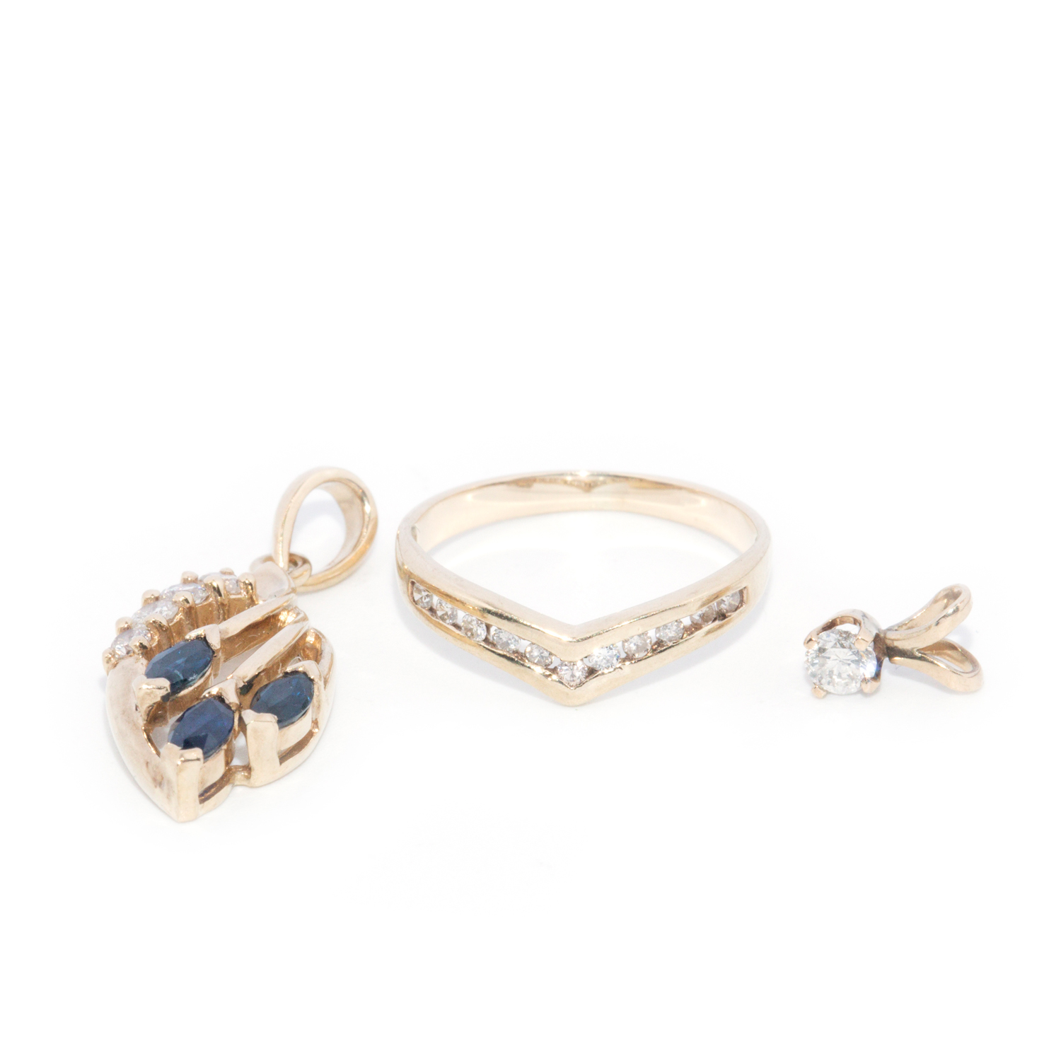 Diamond & Sapphire Jewellery Lot