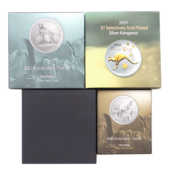 Elizabeth II, Silver Proof Kangaroos, One Dollar, 2005 - 2016, FDC
