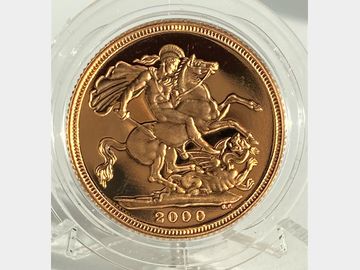 2000 ELIZABETH II PROOF GOLD SOVEREIGN