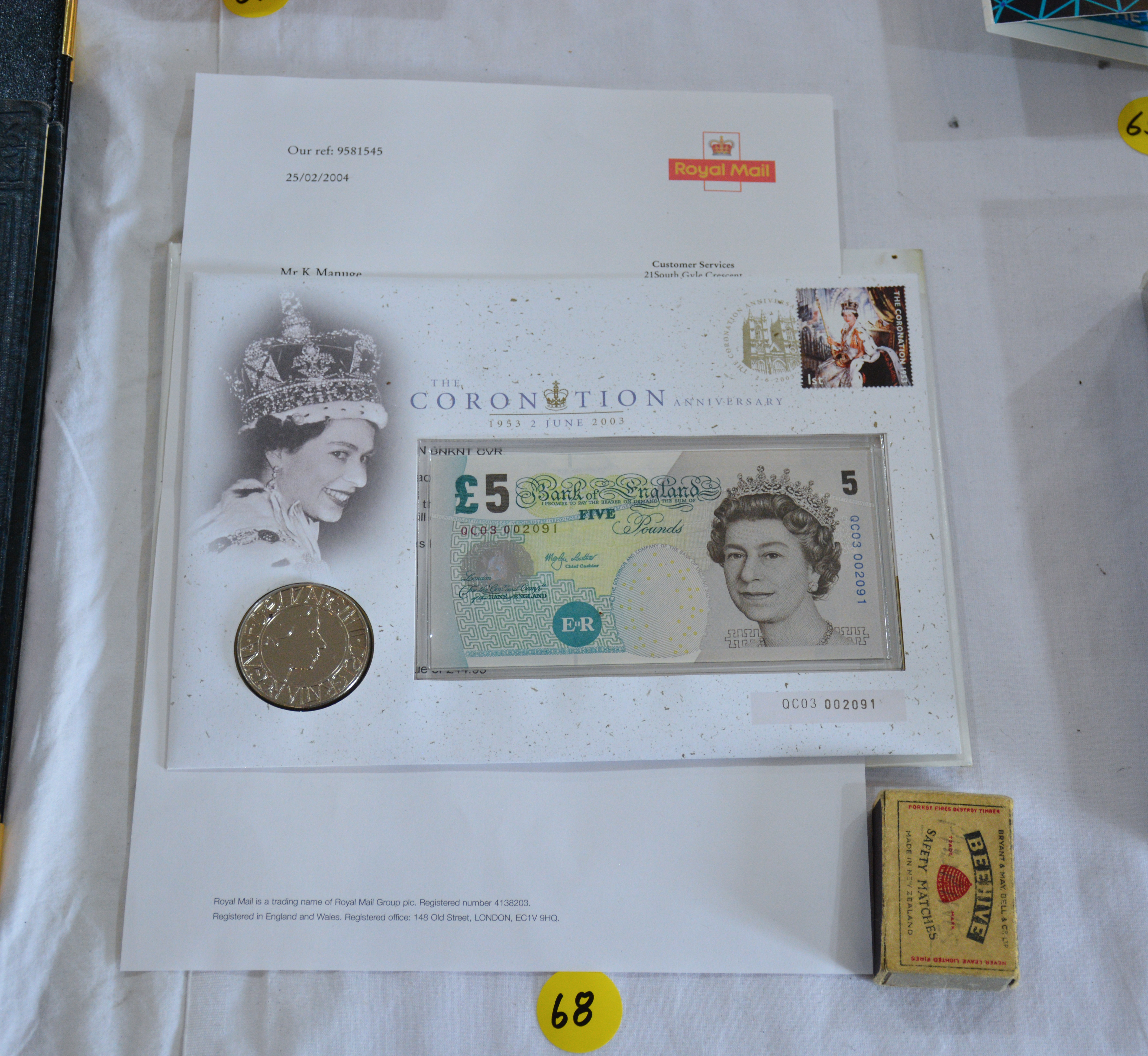 Coronation Anniversary Bank of England Pack — sold at auction in New Zealand for $30