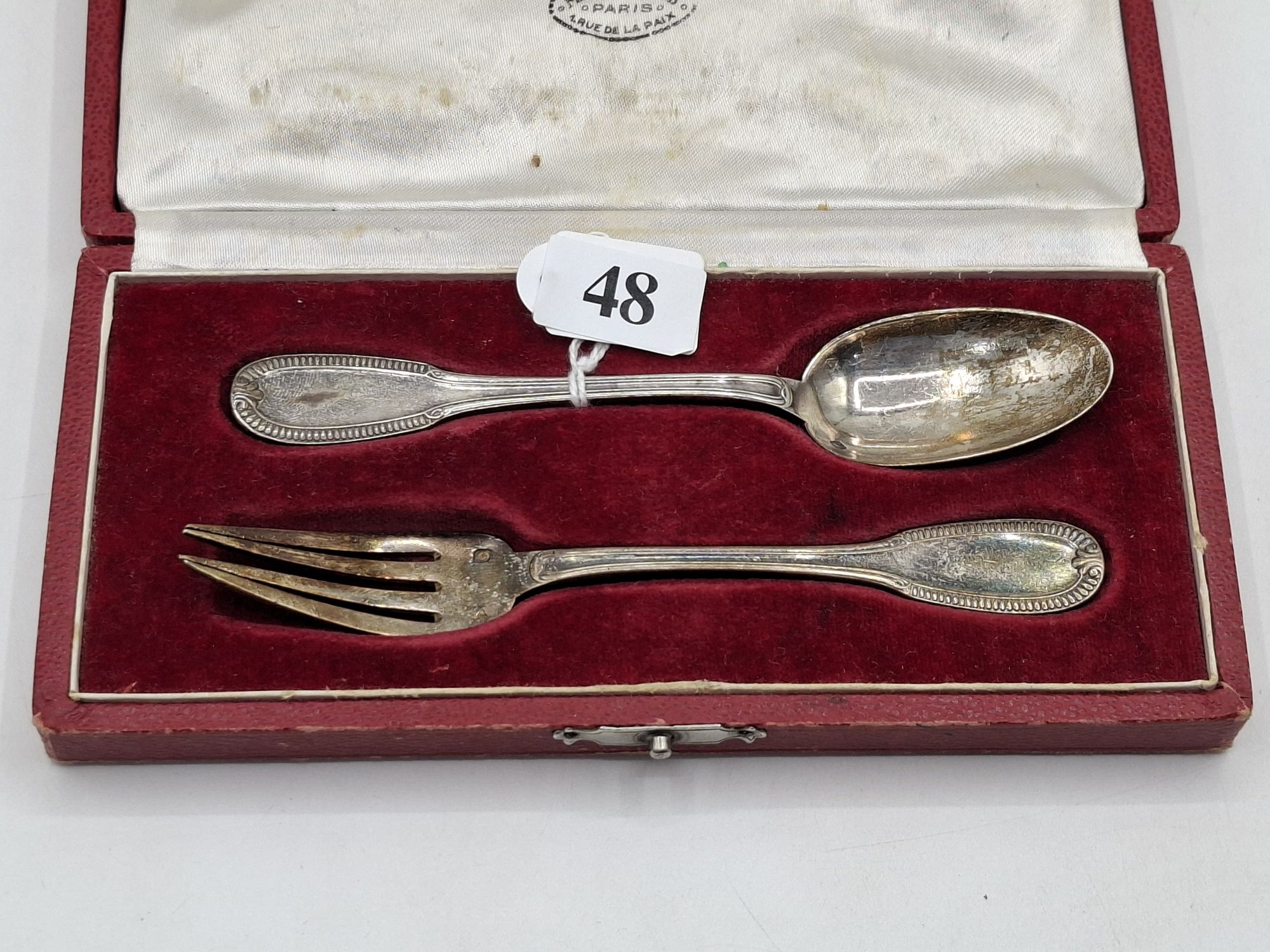48 · MAPPIN AND WEBB SILVER SPOON AND FORK
