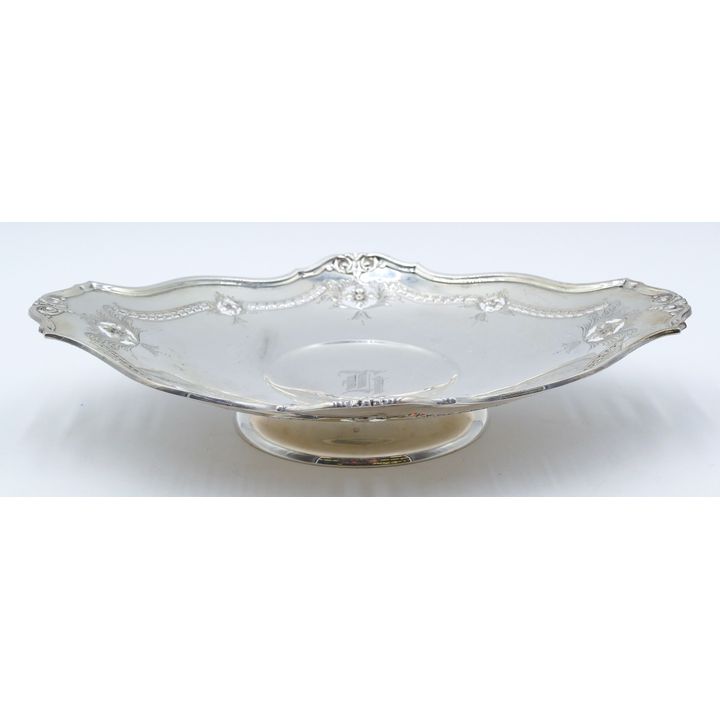 Woodside Sterling Floral Pierced Footed Tray 11.5'' - 310 Grams