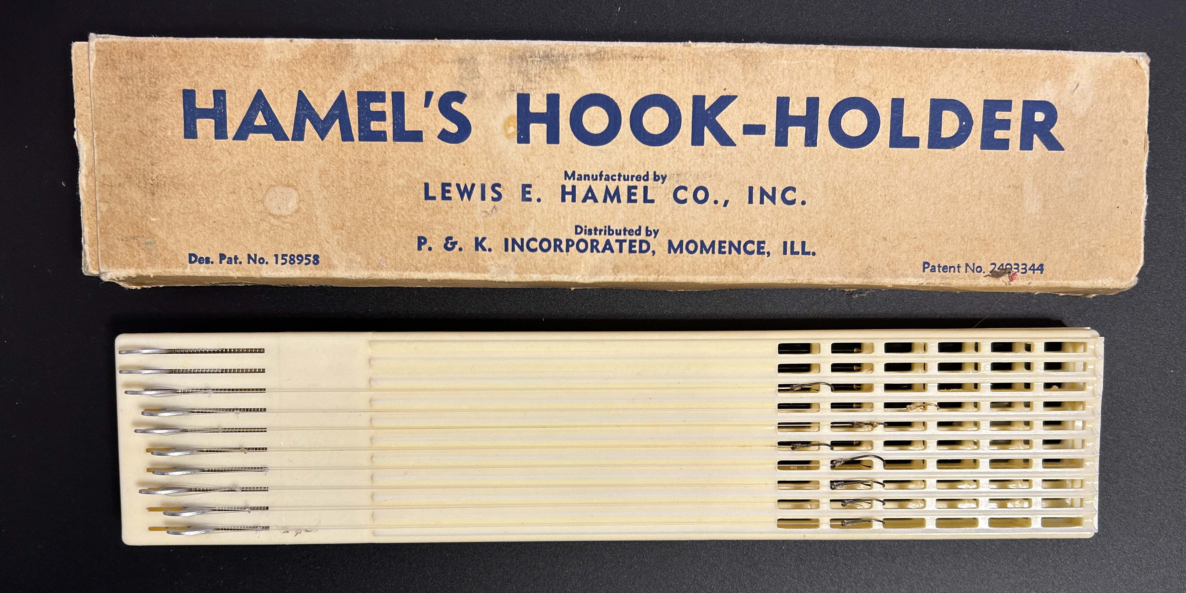 Vintage Hamel's Hook-Holder with Box