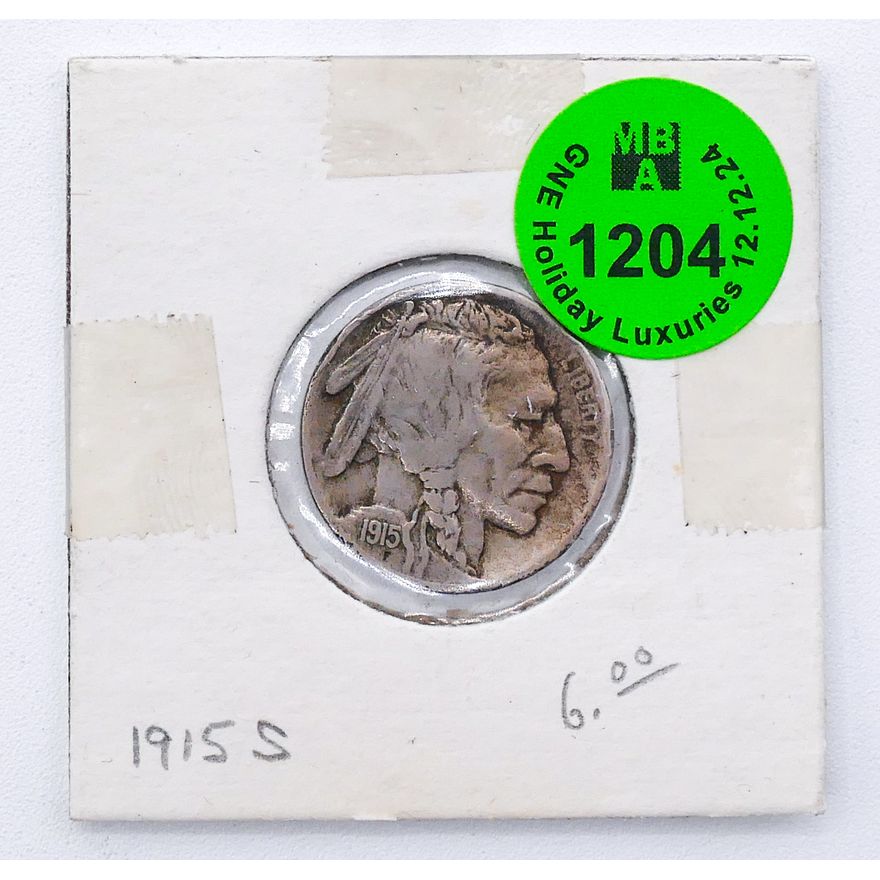1915-S US Buffalo Head Nickel in Flip