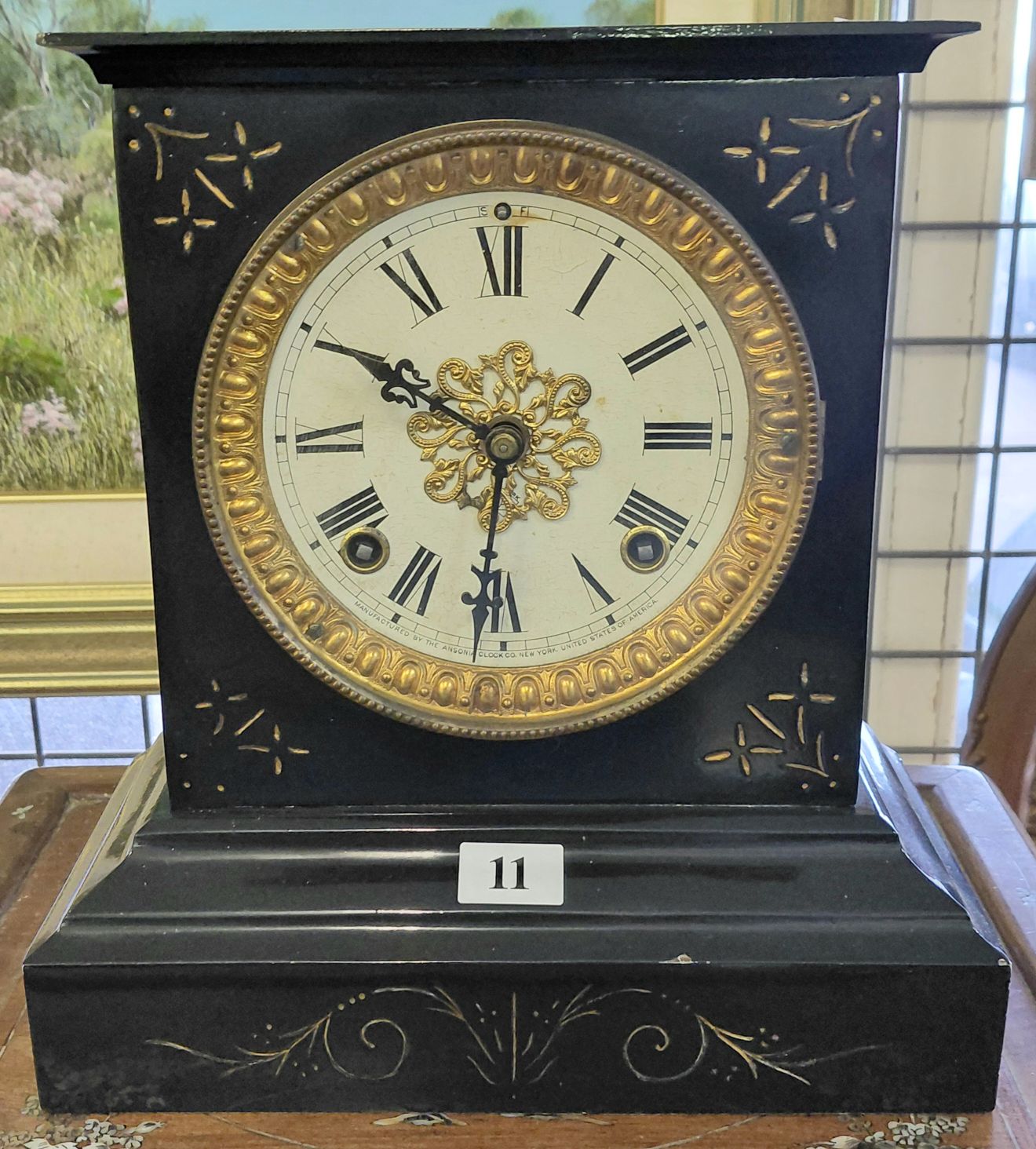 11 · ANSONIA MANTLE CLOCK