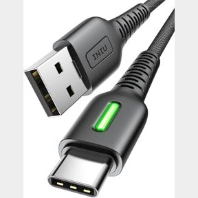 INIU USB C CABLE, 6FT 3.1A QC 3.0 FAST CHARGING TYPE C CABLE, NYLON BRAIDED PHONE DATA CORD WITH ORGANIZING STRAP FOR SAMSUNG GALA
