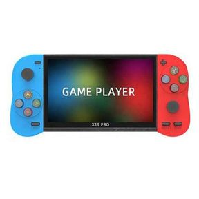 X19 Pro 5.1 HD Screen Handheld Retro Game Built in 6000 Games (4653) Blue Red |