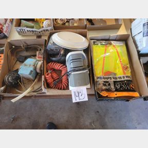 3 Bxs Safety Vest, Knife Sharpener and Other Items