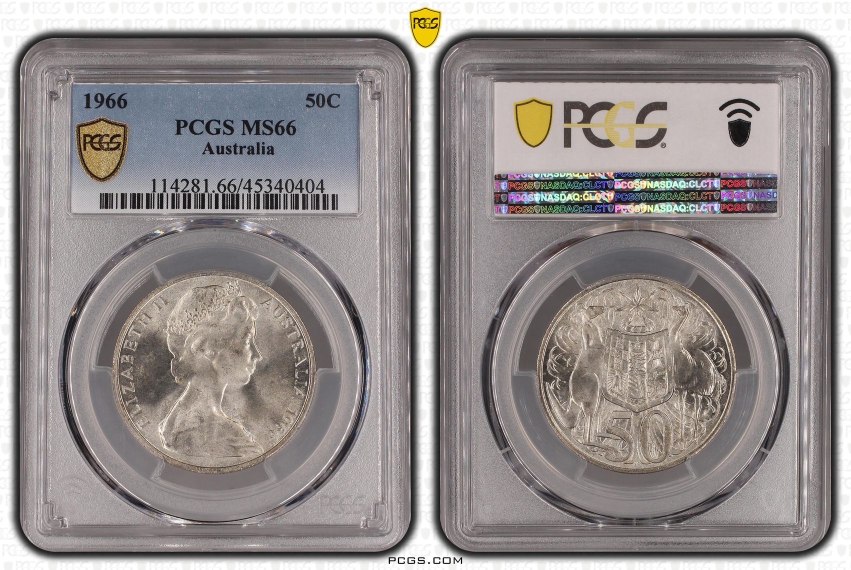 Fifty Cent, 1966, PCGS MS66
