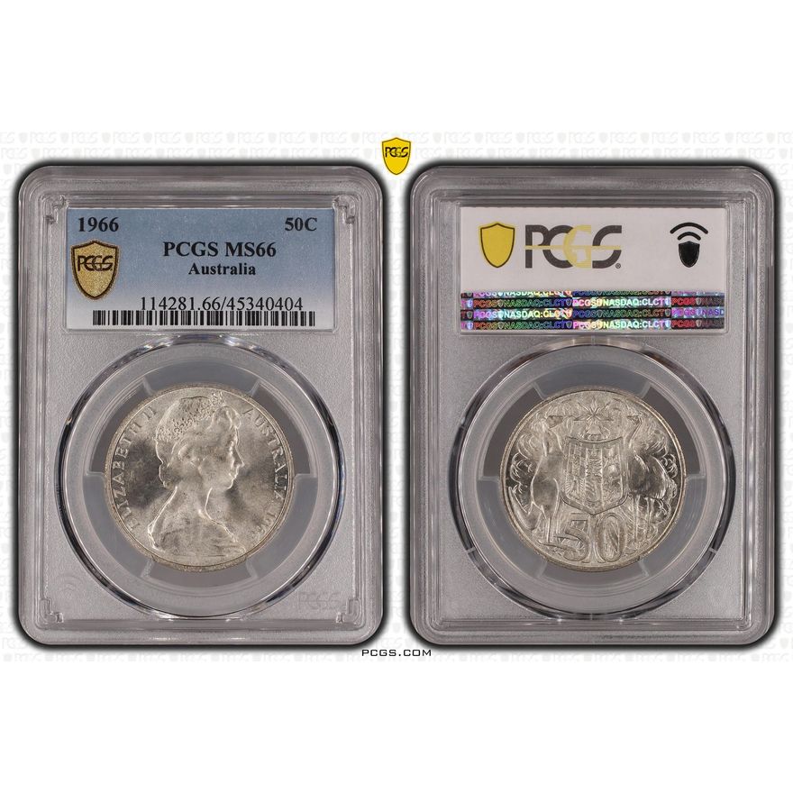 Fifty Cent, 1966, PCGS MS66