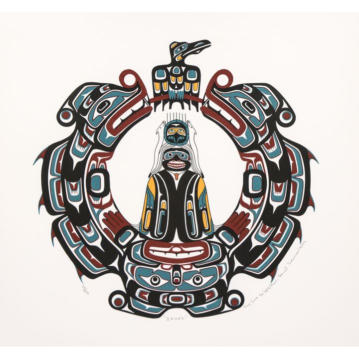 Kevin Daniel Cranmer ''Gana'o'' 2002 Lithograph