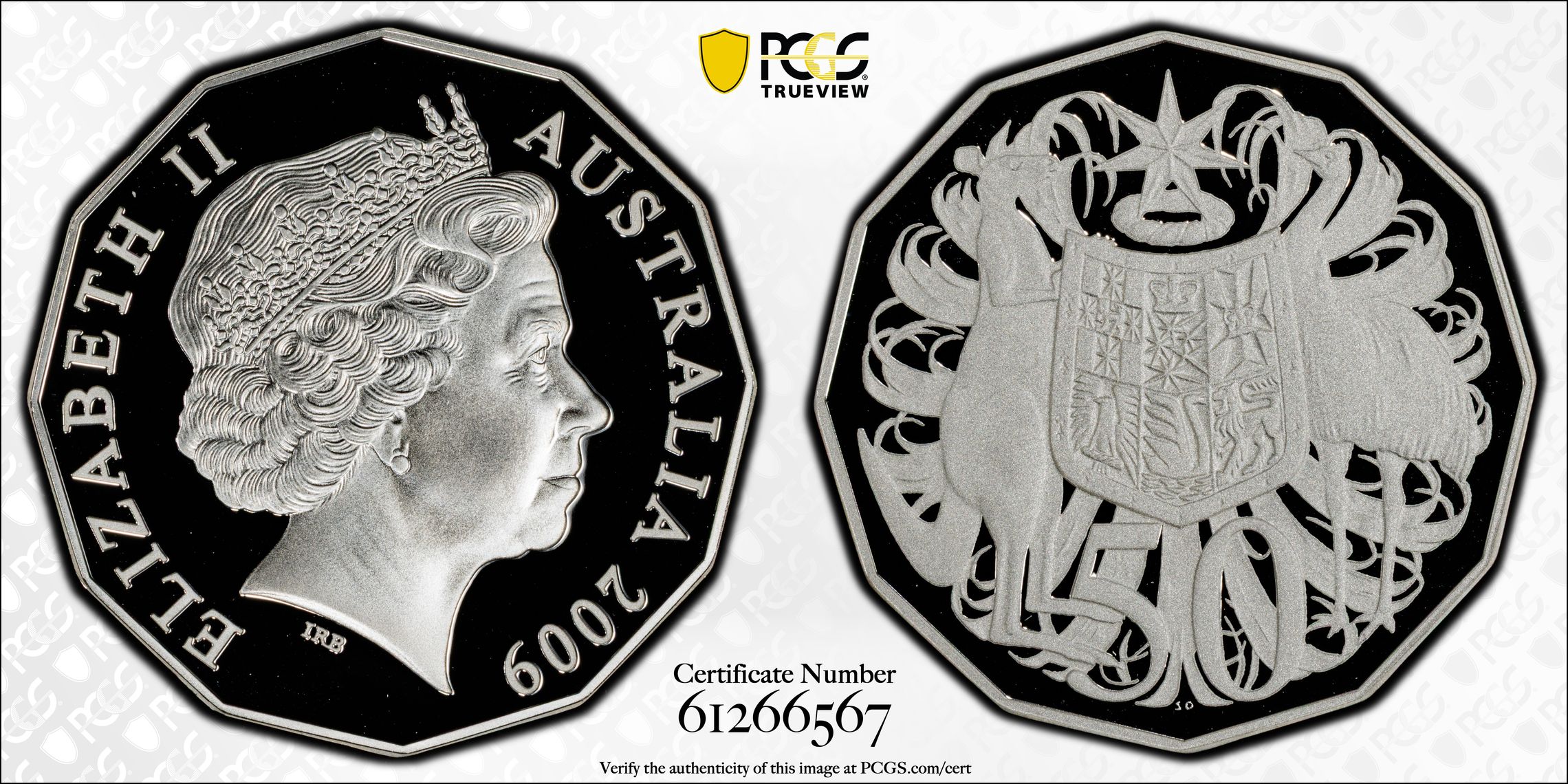 Silver, POP 4/0, Fifty Cent, 2009, PCGS PR70DCAM