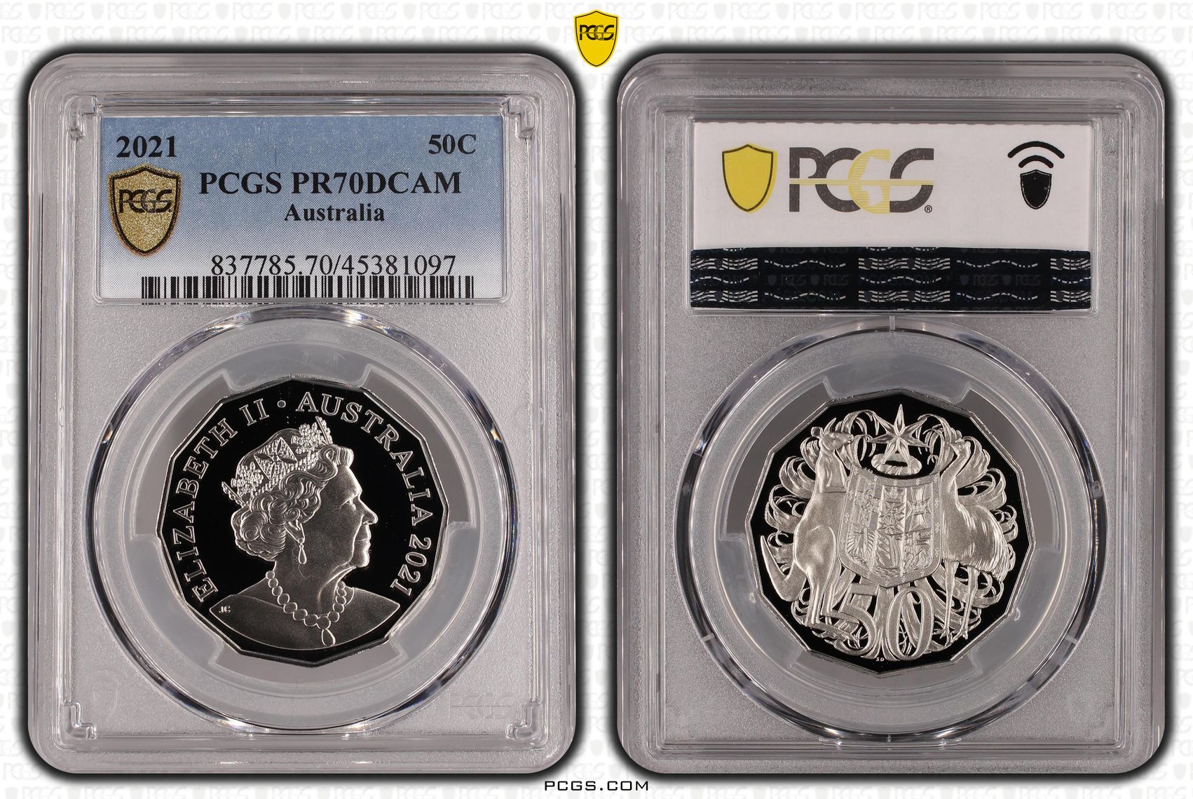 Fifty Cent, 2021, PCGS PR70DCAM