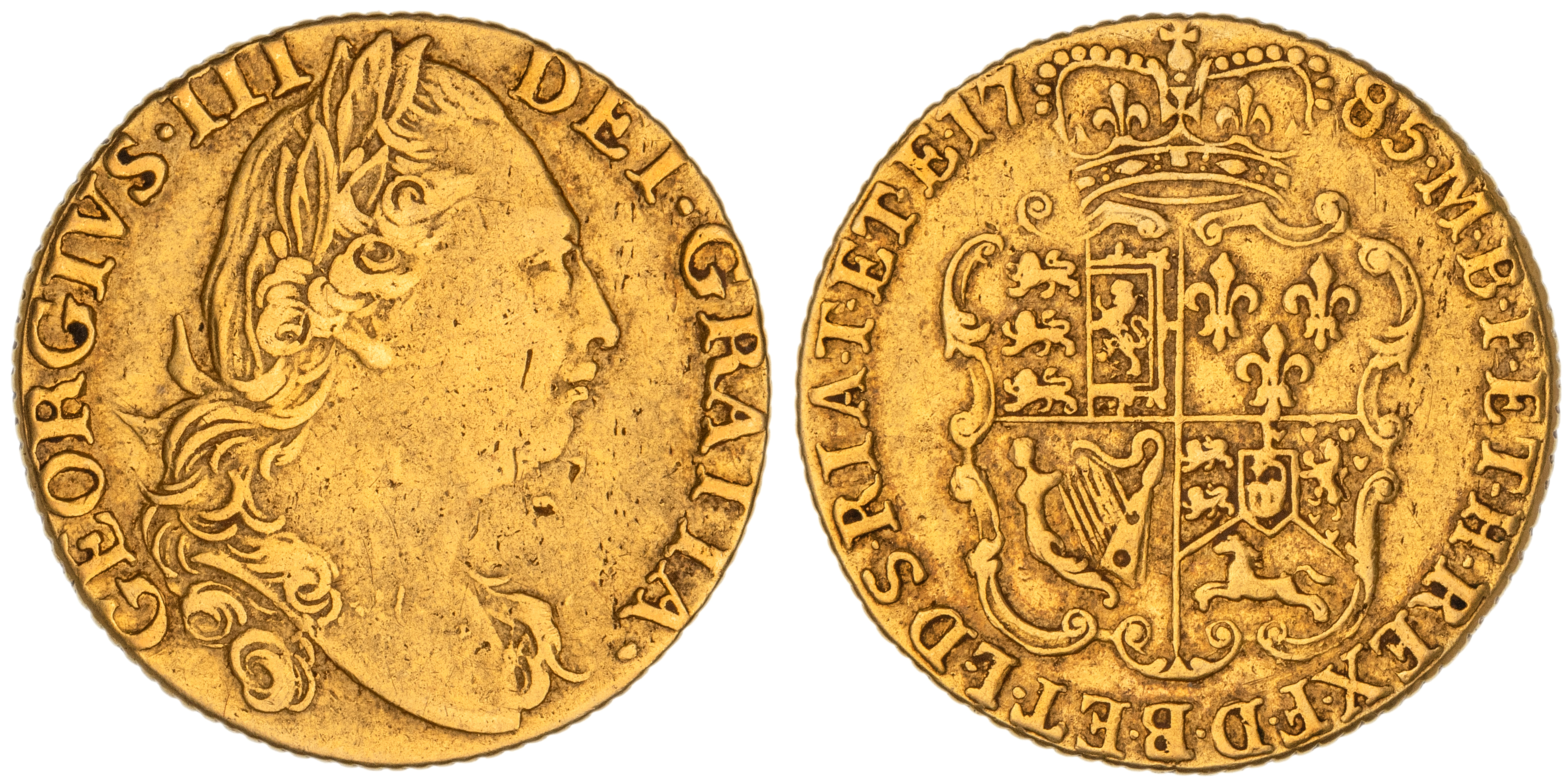 Great Britain, George III, Guinea, 1785, VF