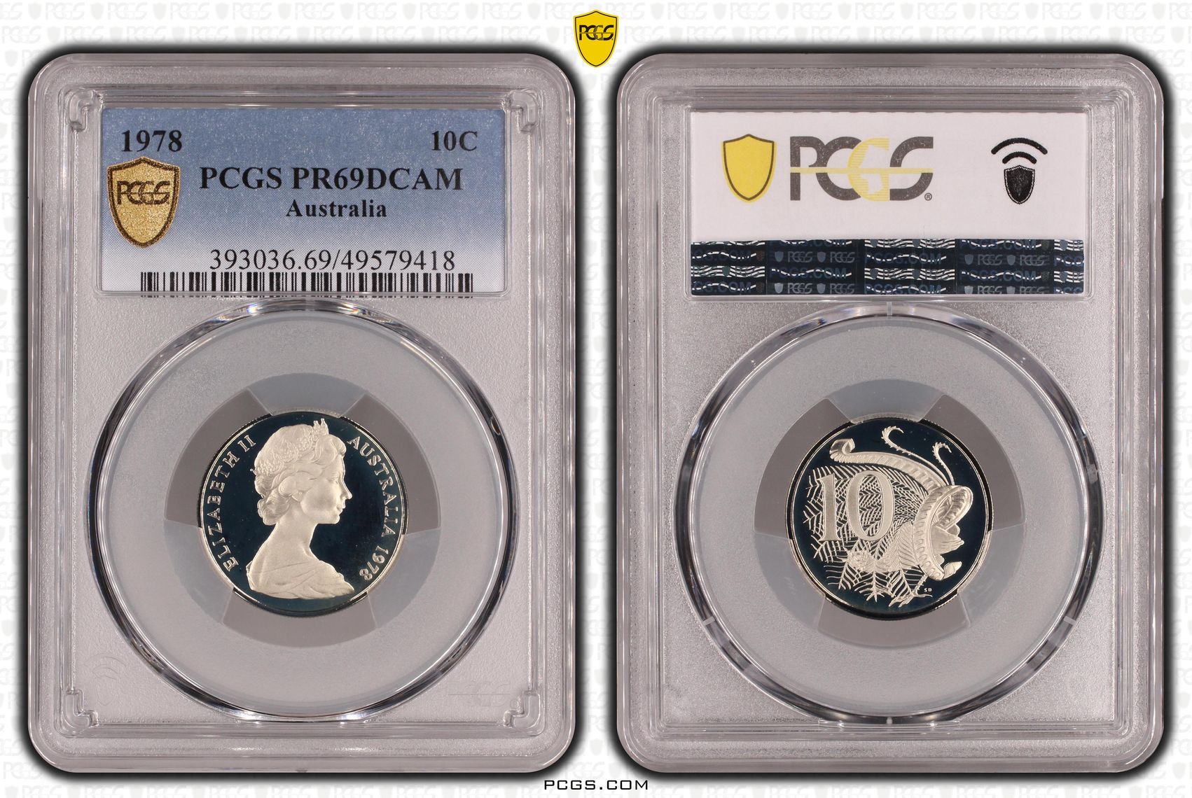 Ten Cent, 1978, Pcgs Pr69dcam