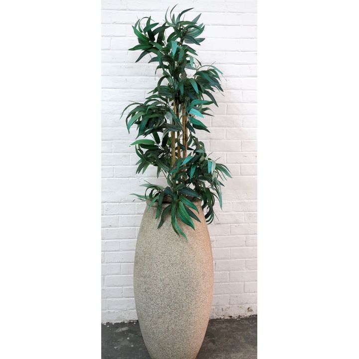 LARGE STONE FINISH CONCRETE URN