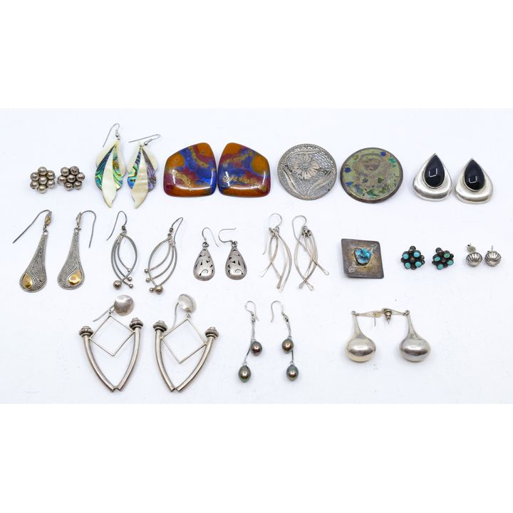 Box Modern Sterling Earrings etc.