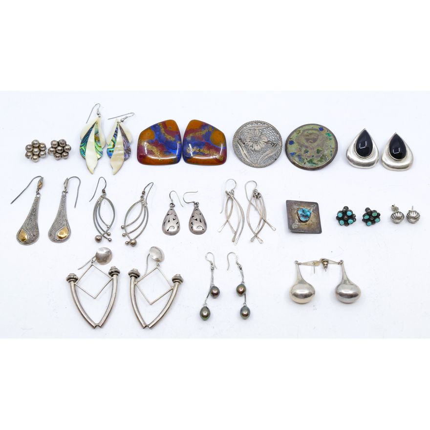Box Modern Sterling Earrings etc.
