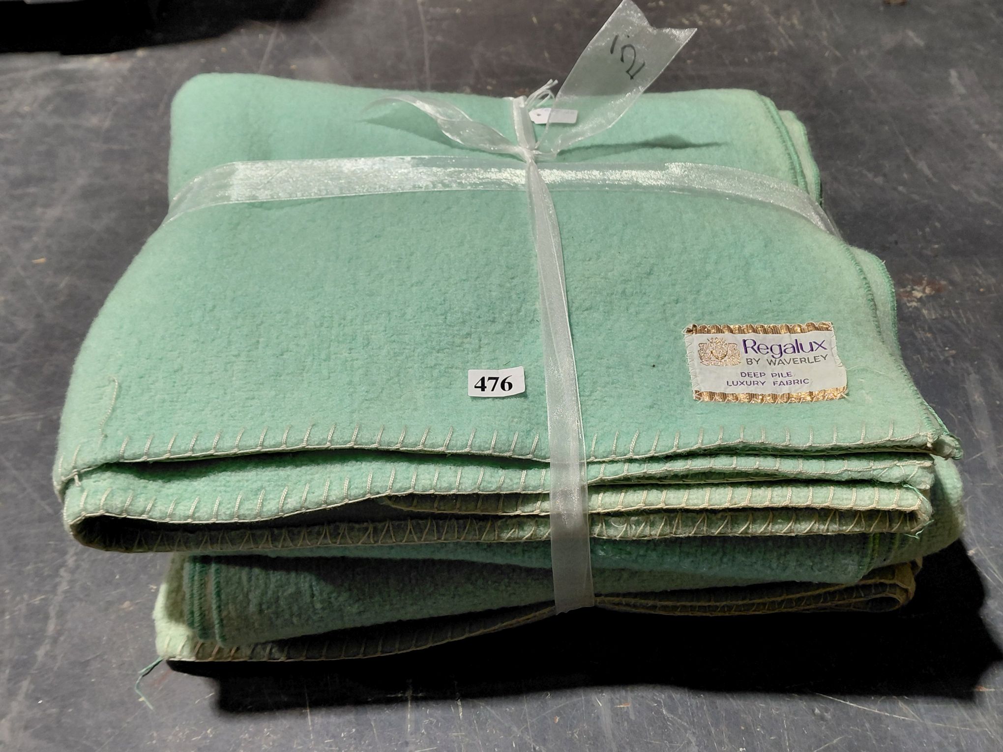476 · 2 SINGLE REGULUX BRAND BLANKETS BY WAVERLEY