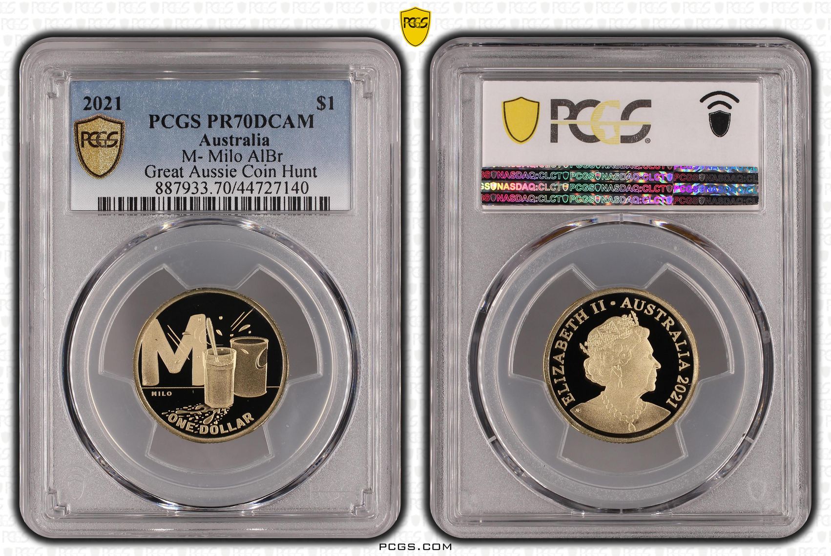 M- Milo AlBr, One Dollar, 2021, PCGS PR70DCAM