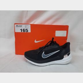 NIKE AIR WINFLO 9 - DD8686-001 - BLACK/WHITE-DK SMOKE GREY-PURE PLATINUM - UK 4