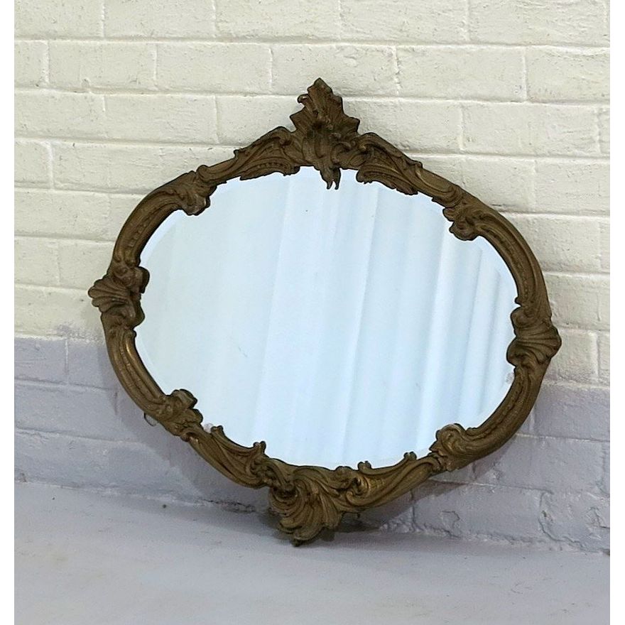 GILT FRAMED BEVELLED GLASS MIRROR