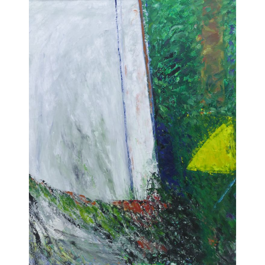 William Ivey ''Untitled'' (Green, Blue, Yellow) 1977 Oil