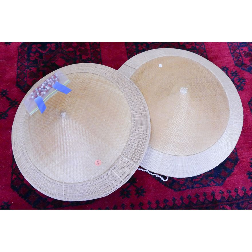 2pc Asian Straw Hats- 19''