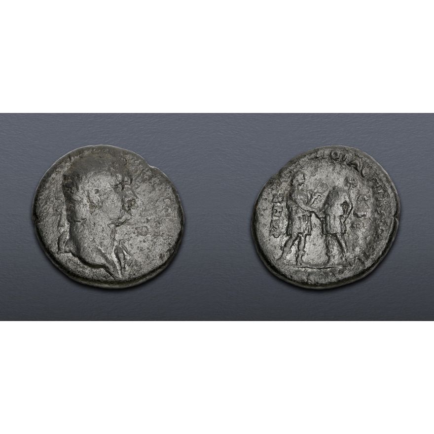 Homonia IONIA, Ephesus. Domitian. AD 81-96. Æ (31mm, 19.75 g, 12h). Homonoia ...