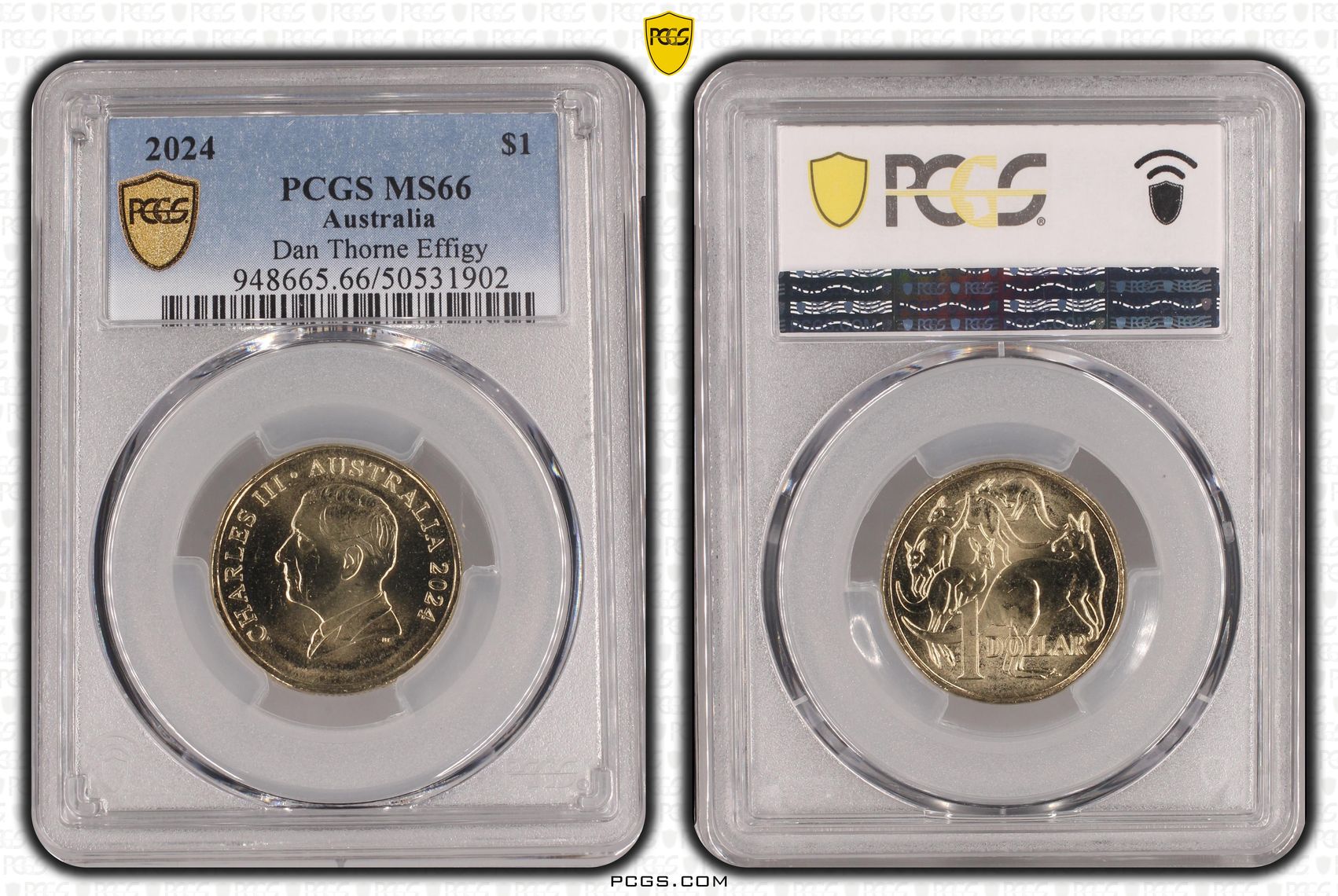 Dan Thorne Effigy, One Dollar, 2024, PCGS MS66