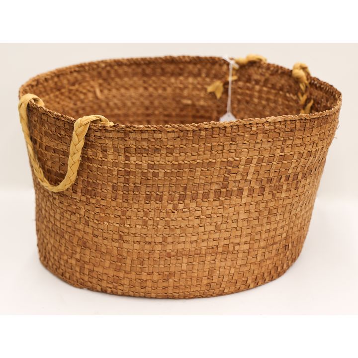 Haida Large Gathering Basket Cedar Bark