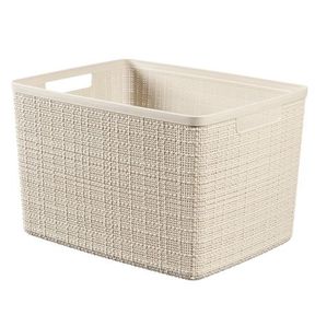 Curver by Keter - Jute Large Basket White - Cracked on side
