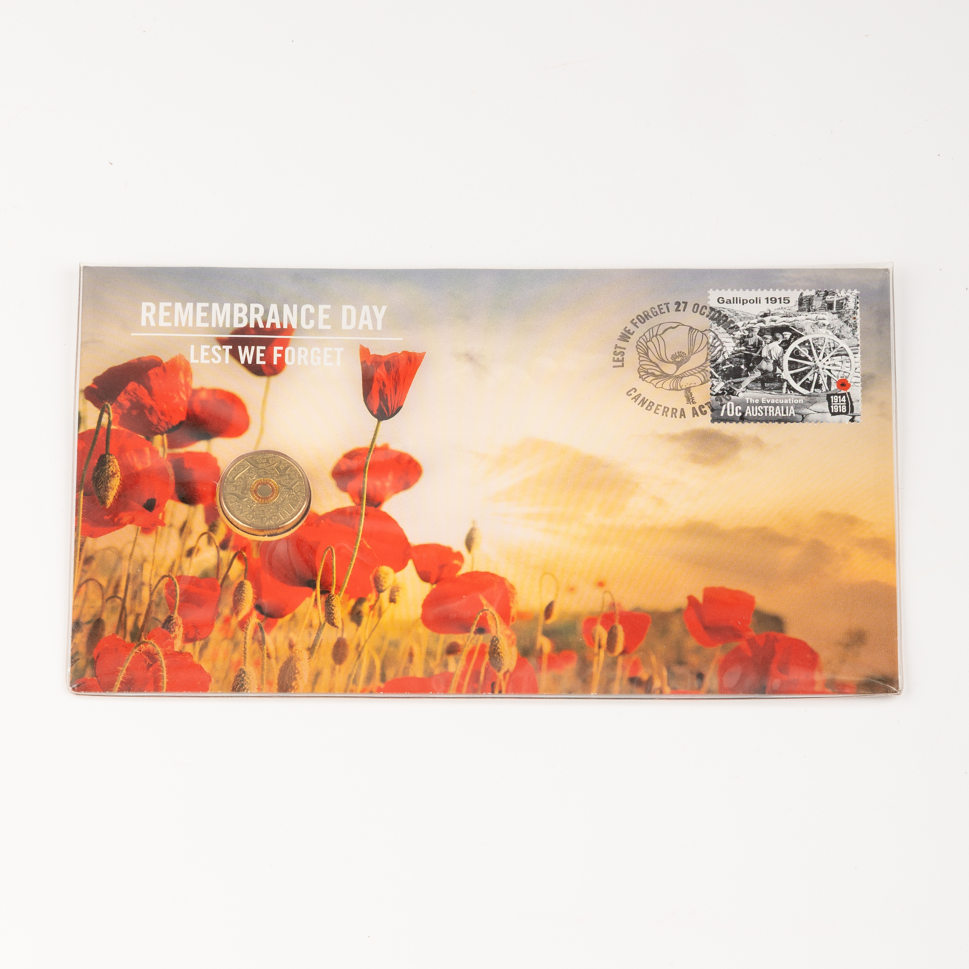 116 · Elizabeth II, Remembrance Day, Lest We Forget, Flanders Fields, Two Dollars, 2014,  UNC