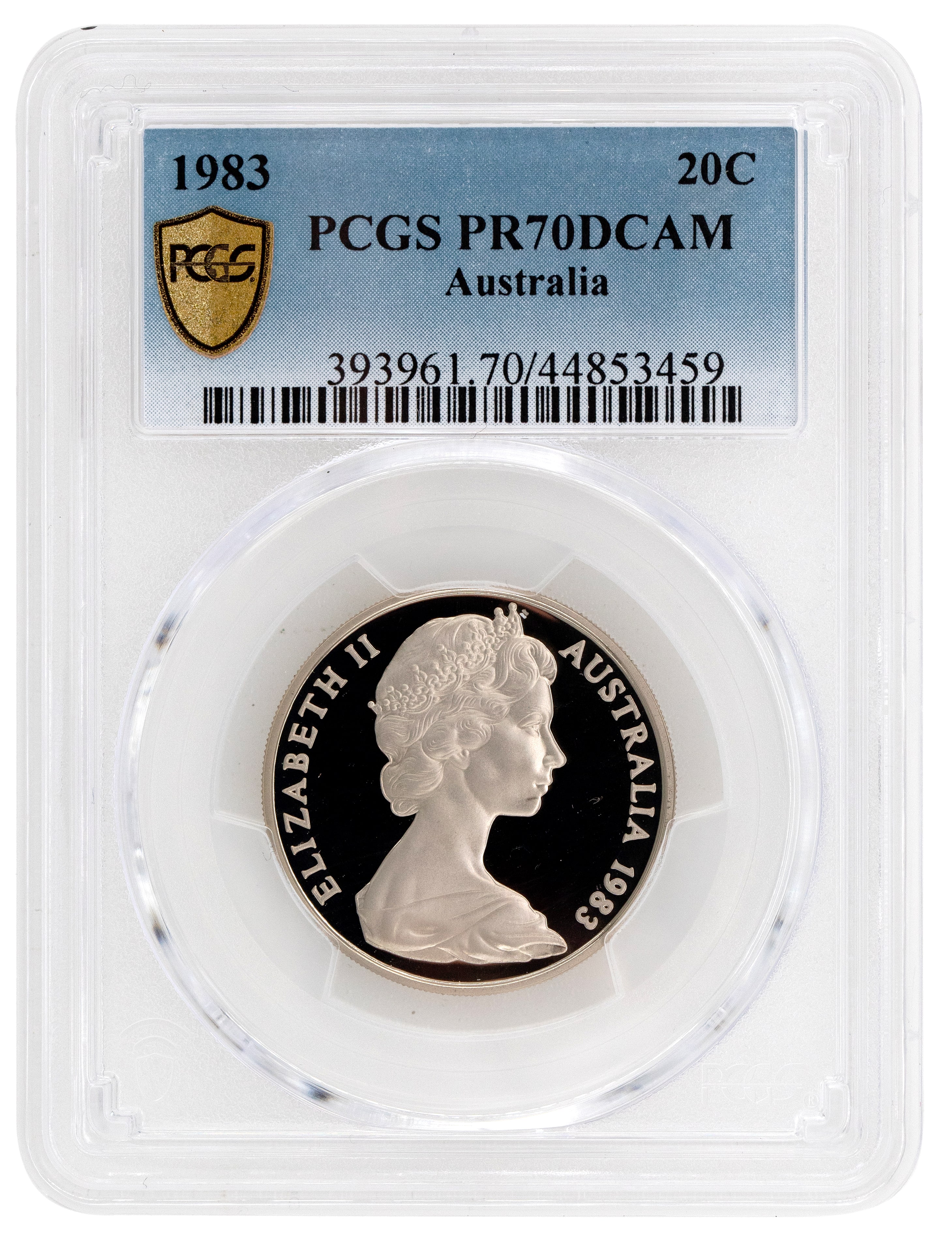 480 · 1983 Australia Twenty Cent, 20c PCGS - PR70DCAM POP 15/0 -459