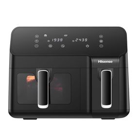 Hisense Electronic 8.6L Dual Airfryer with LED Touch Control Panel Black |