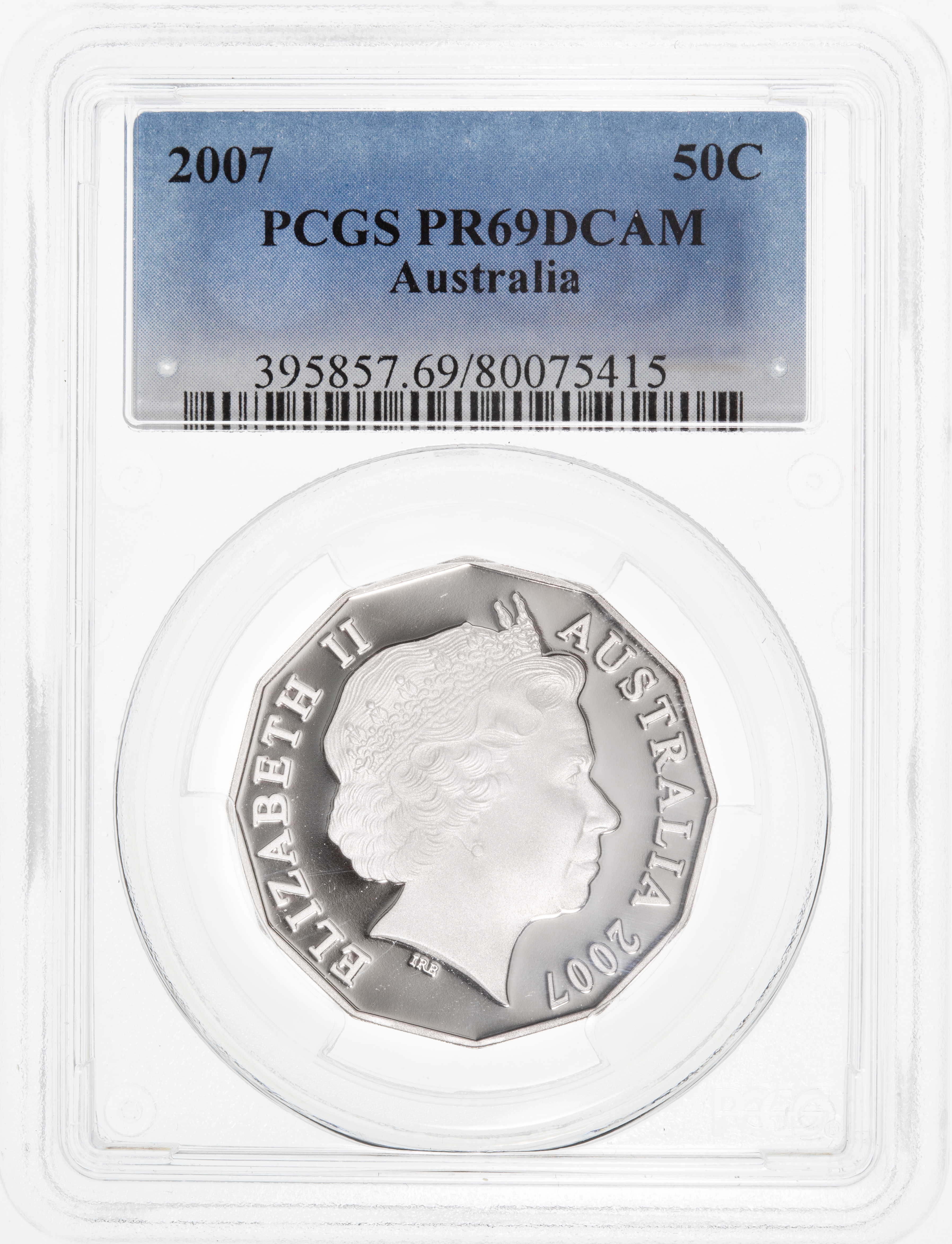 Fifty Cent, 2007, PCGS PR69DCAM