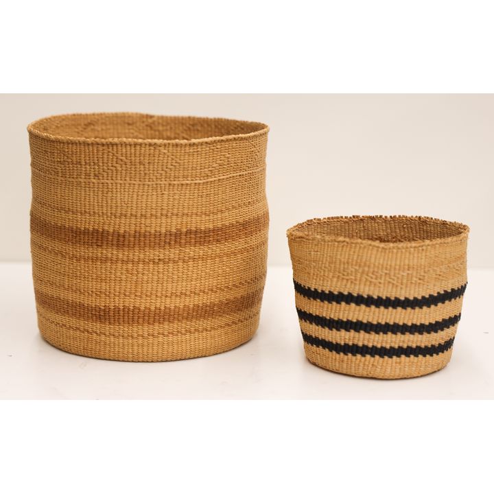 2pc Haida Open Indian Baskets