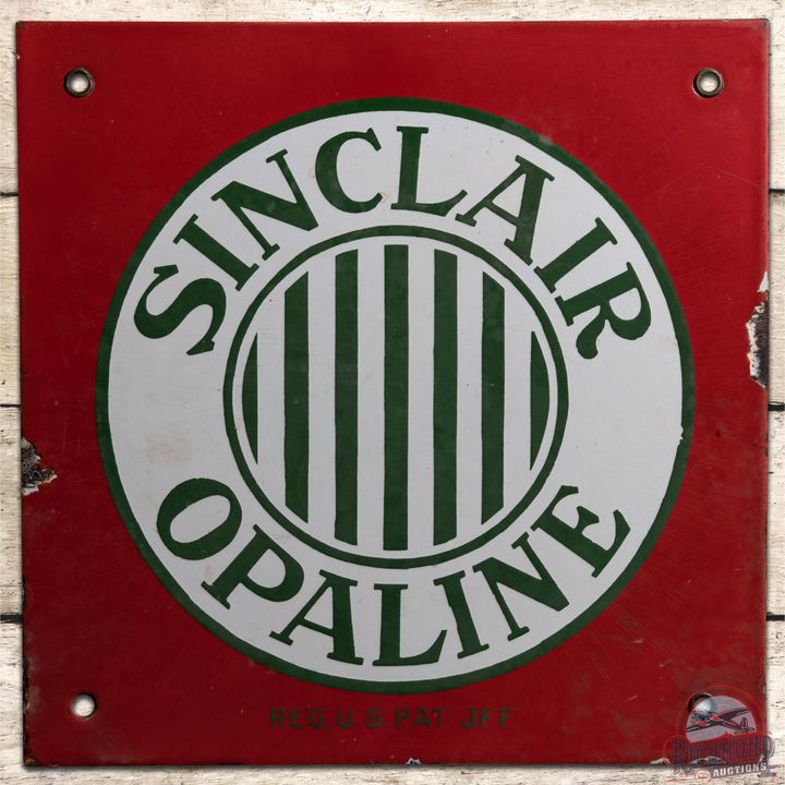 12" Sinclair Opaline SSP Lubester Sign - 7.5