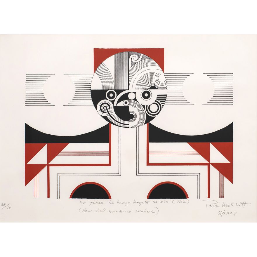 Para Matchitt 'Me Pehea Te Hunga Tangata Ka Ora (how shall mankind survive) No2'