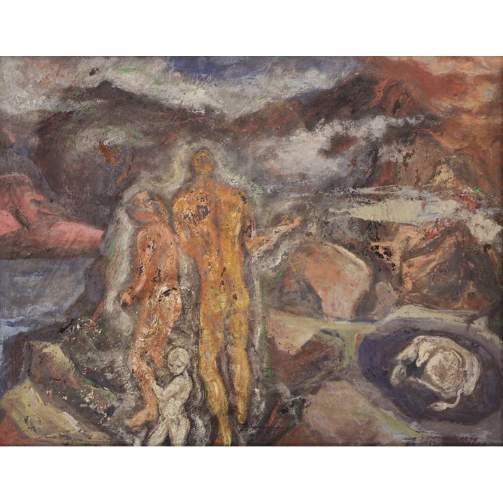 Kenneth Callahan ''In the Beginning'' Tempera