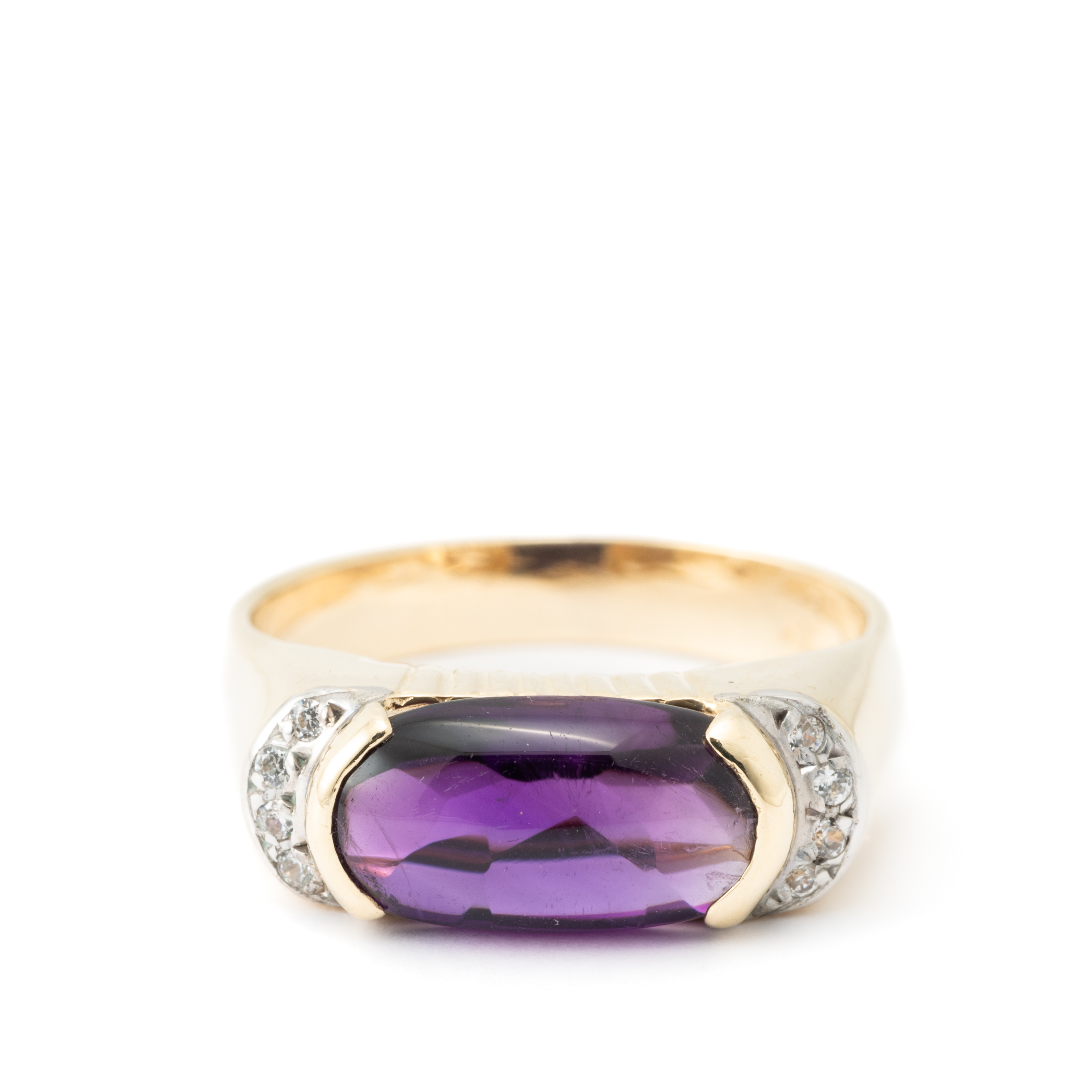 111 · Amethyst 14 Carat Gold Ring