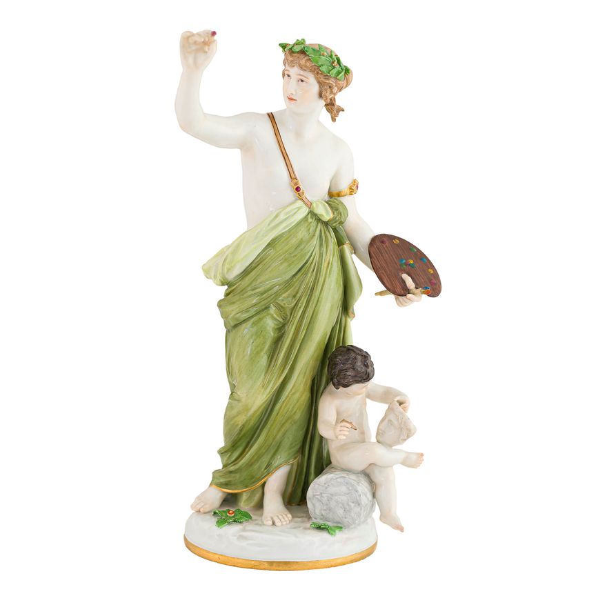 Figura Alegoria Malarstwa, Miśnia, l. 1850-1924