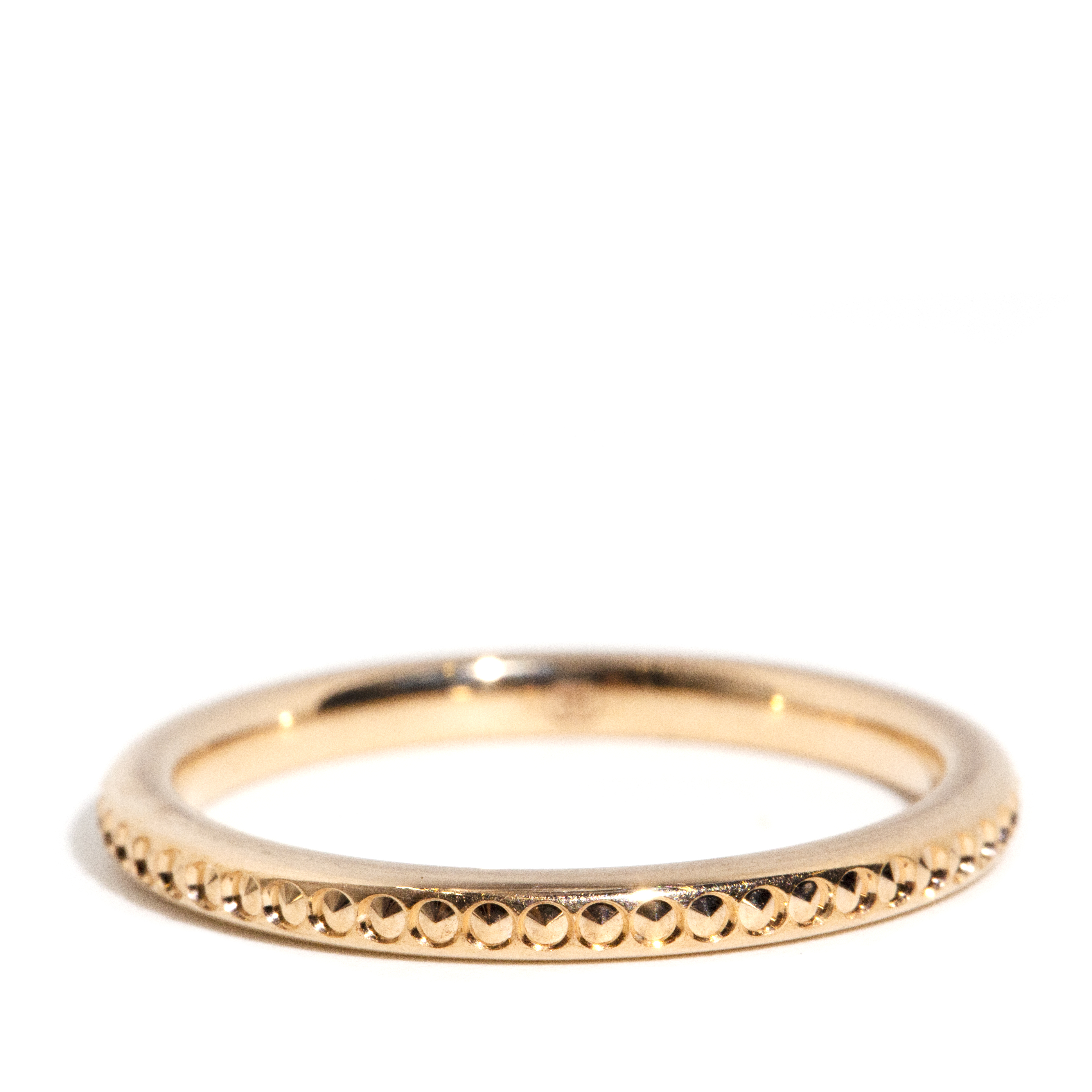 9 Carat Rose Patterned Ring,